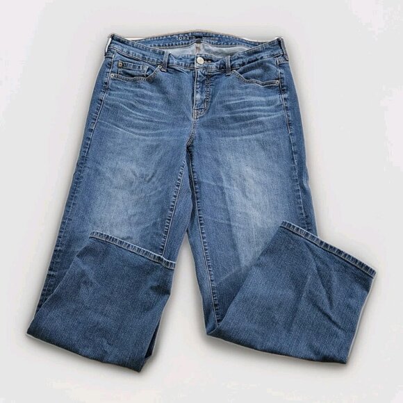 Torrid Jeans Women 12 Tall Blue Perfect Wide Leg Vintage Stretch Denim Grunge - Picture 9 of 16